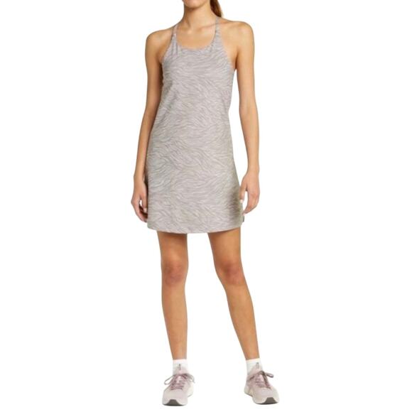 Zella Studio Lite Racerback Athletic Dress XL Zebra Print NWT Pockets - Picture 1 of 10